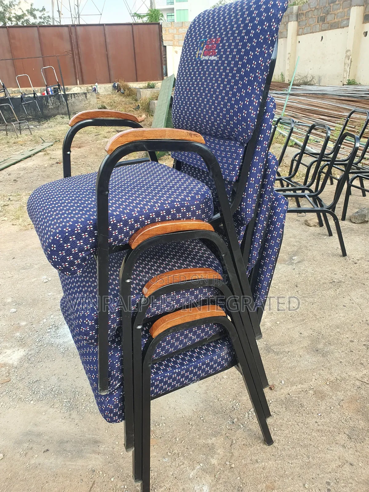 Customized Church Chair With Armrest and Logo
