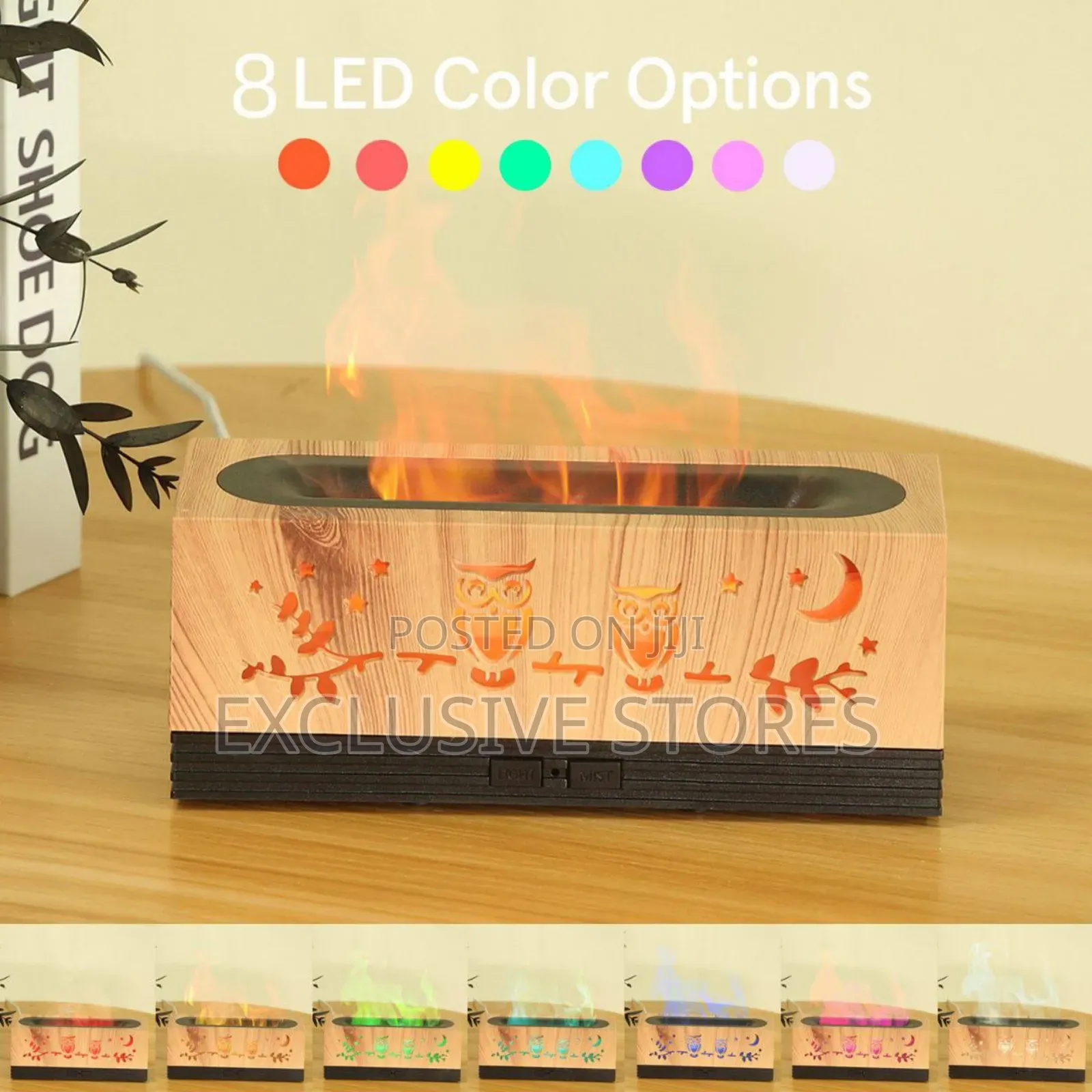 New Wood Grain Hollow Deer Moonscape Humidifier