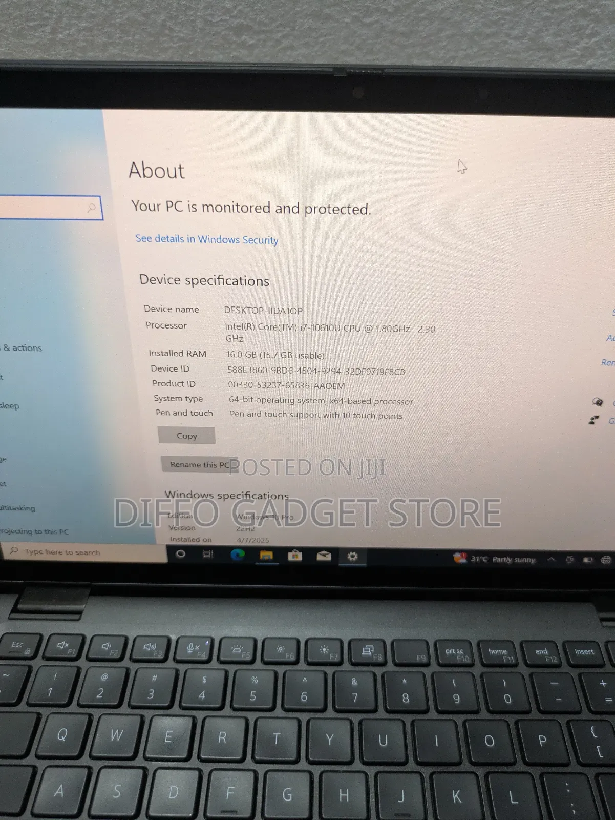 Laptop Dell Latitude 7410 16GB Intel Core i7 SSD 256GB
