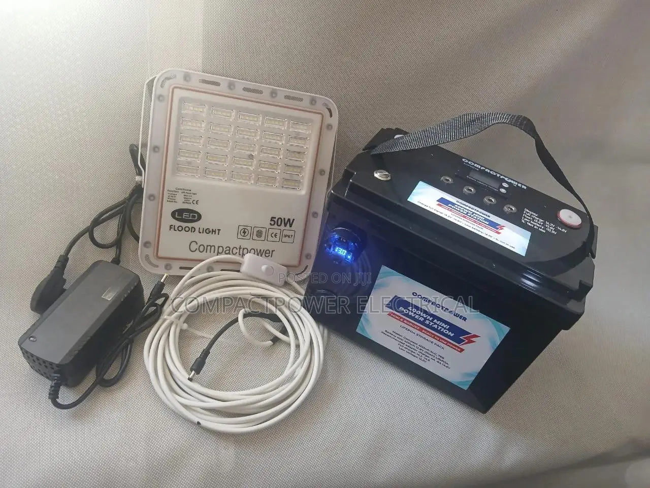 50watts 12v Dc High Illumination Lighting With Battery Pack