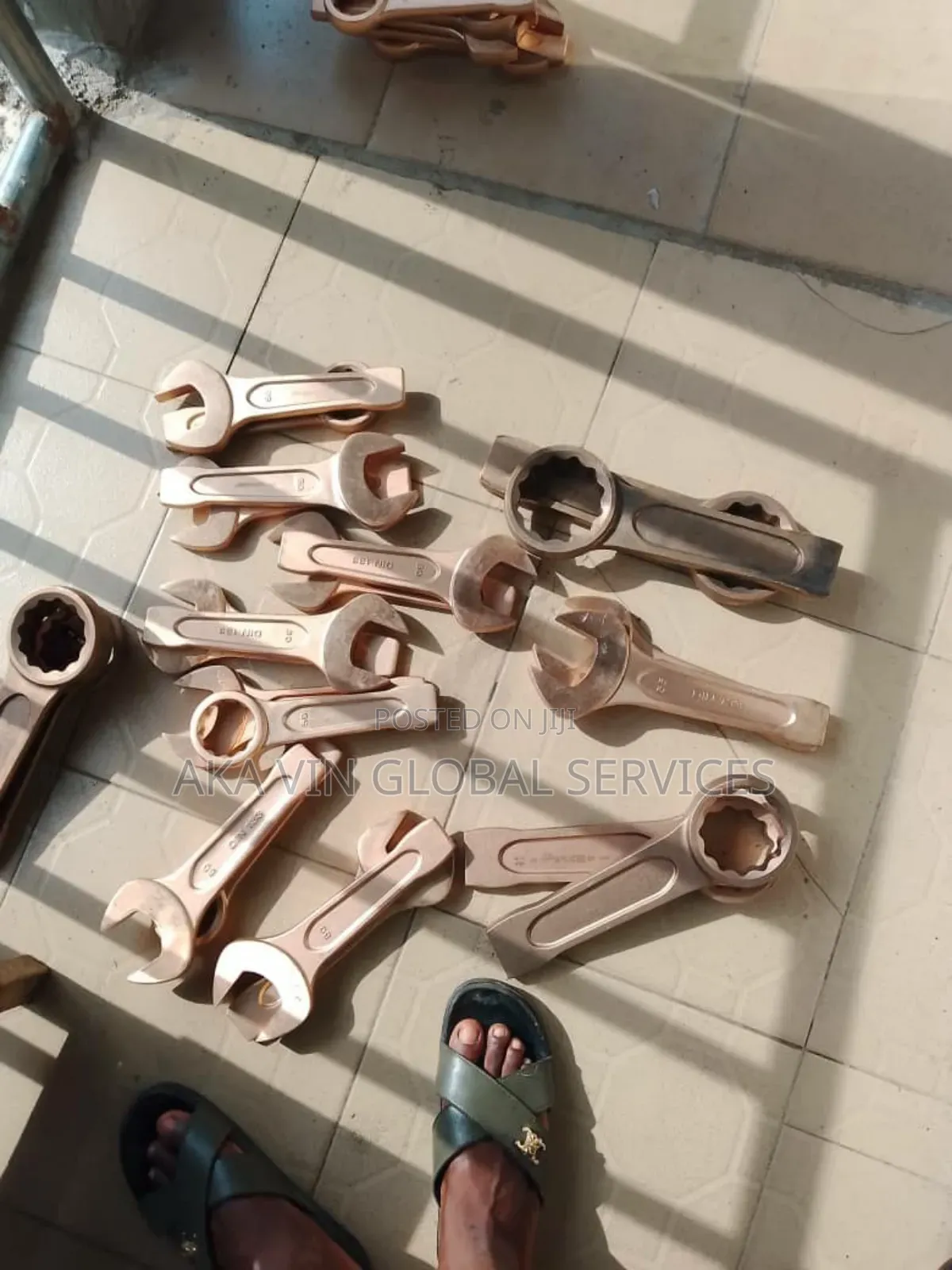 Non-Sparking Metric Slogging Open Wrenches Copper Beryllium