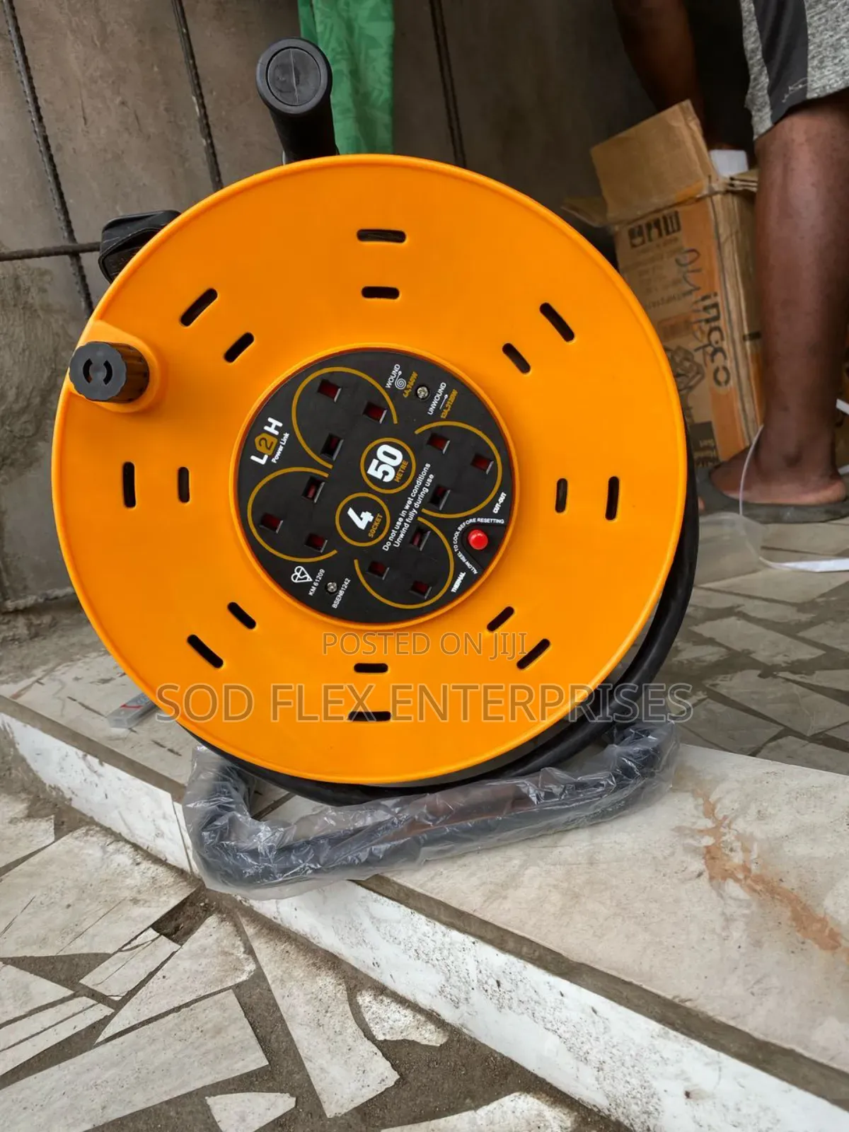 50m Industrial/Heavy Duty Extension Cable Reel