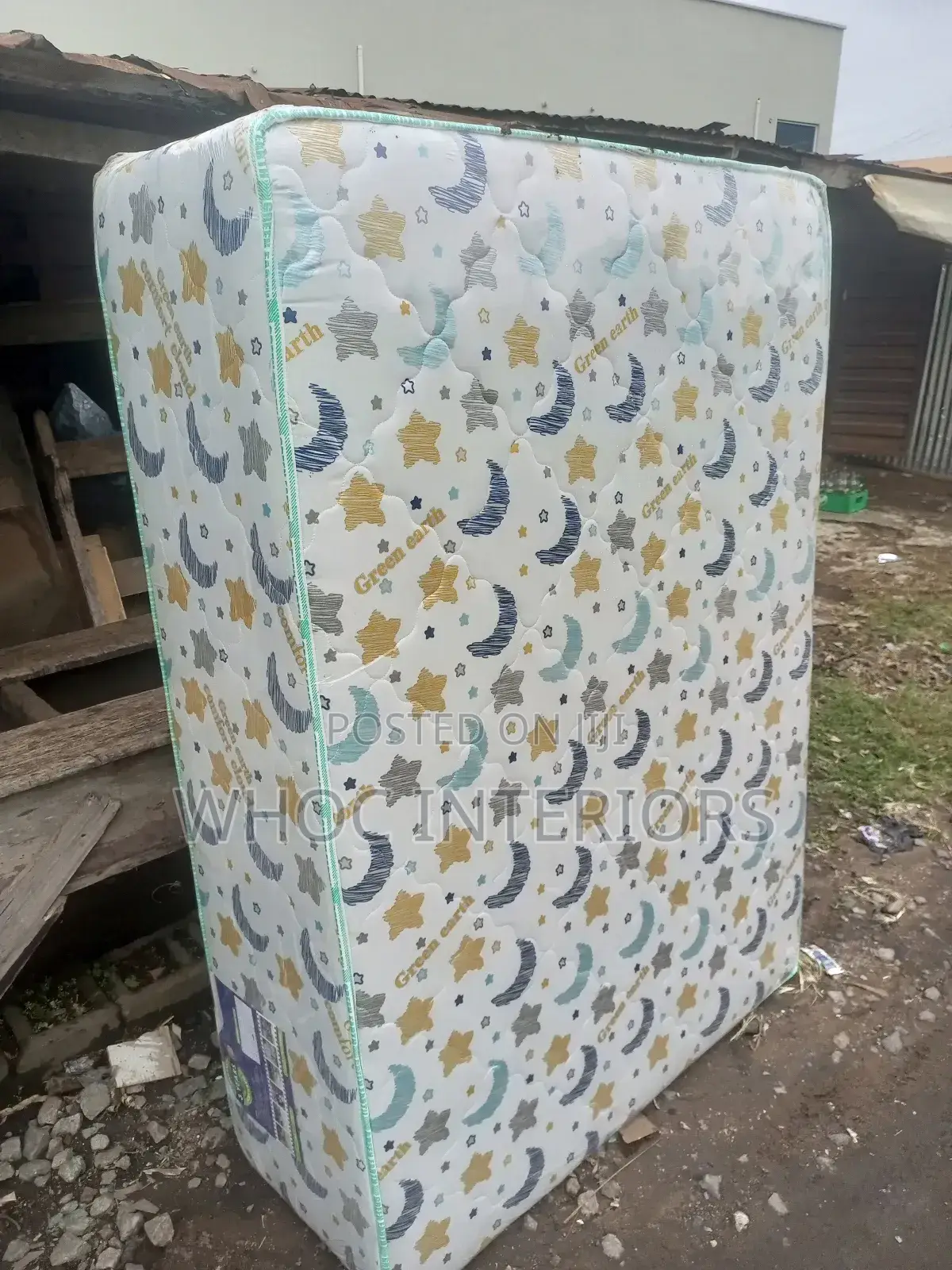 4.5 by 6 by 20 Inches Green Earth Semi Orthopedic Mattress