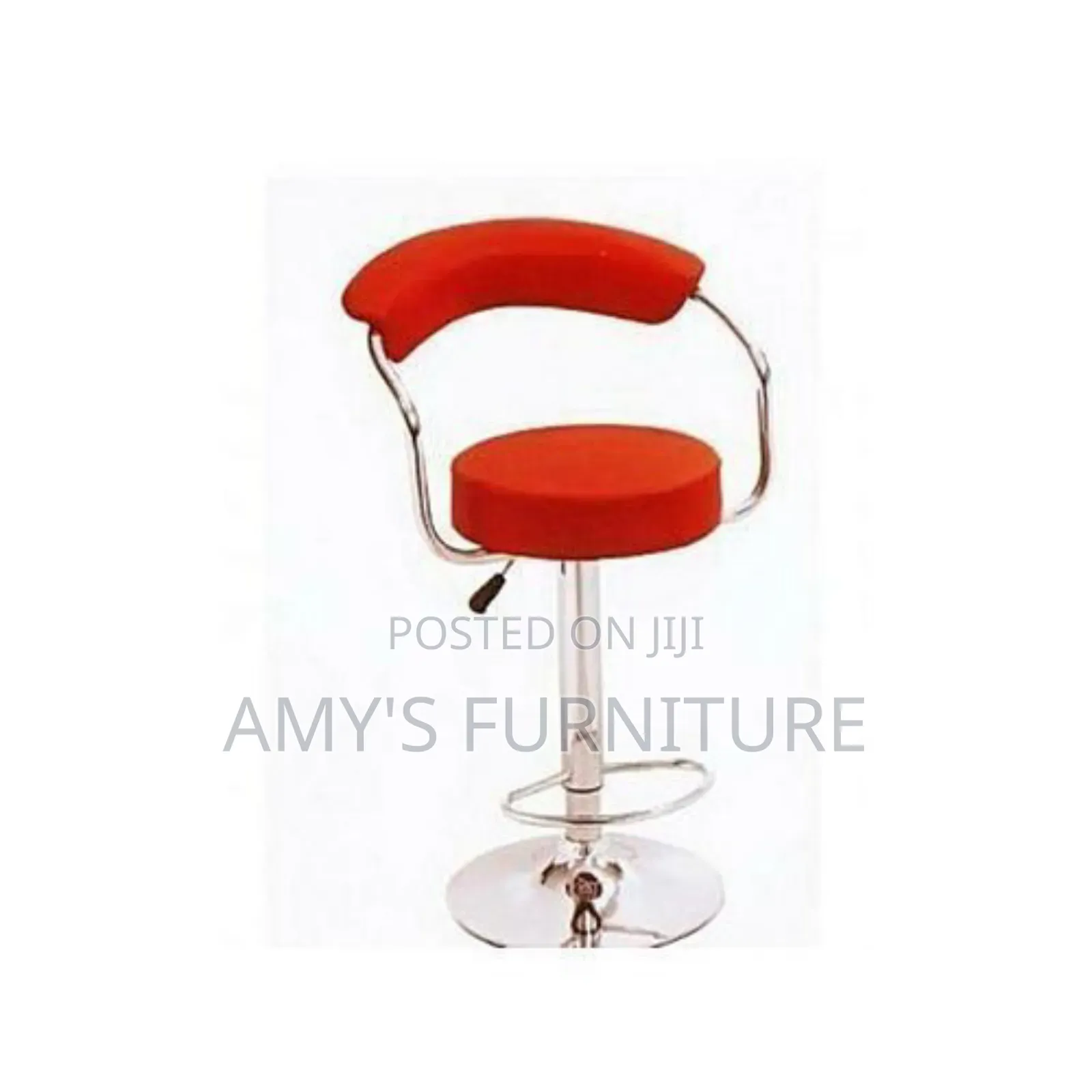 Adjustable Height Swivel Metal Comfort Bar Stool