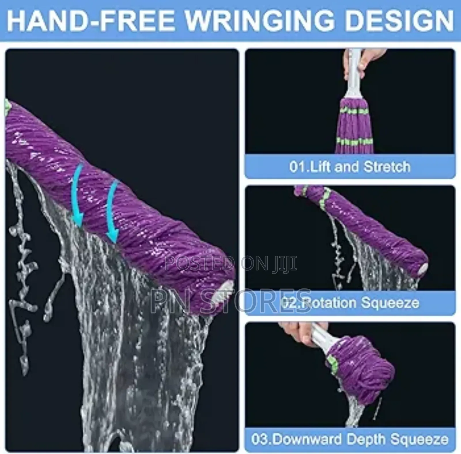 2-in-1 Dehydrated Mop, Floor Cleaning Mop.