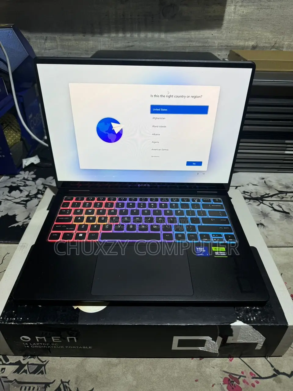 New Laptop HP Omen Transcend 14-Fb0023dx 16GB Intel Core Ultra 7 SSD 1T