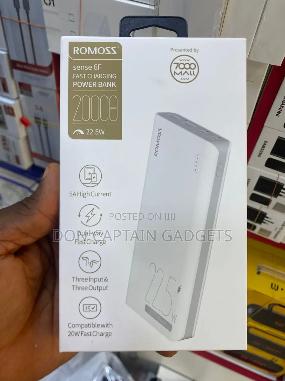Romoss Sense 6f Power Bank 20000mah 22.5w