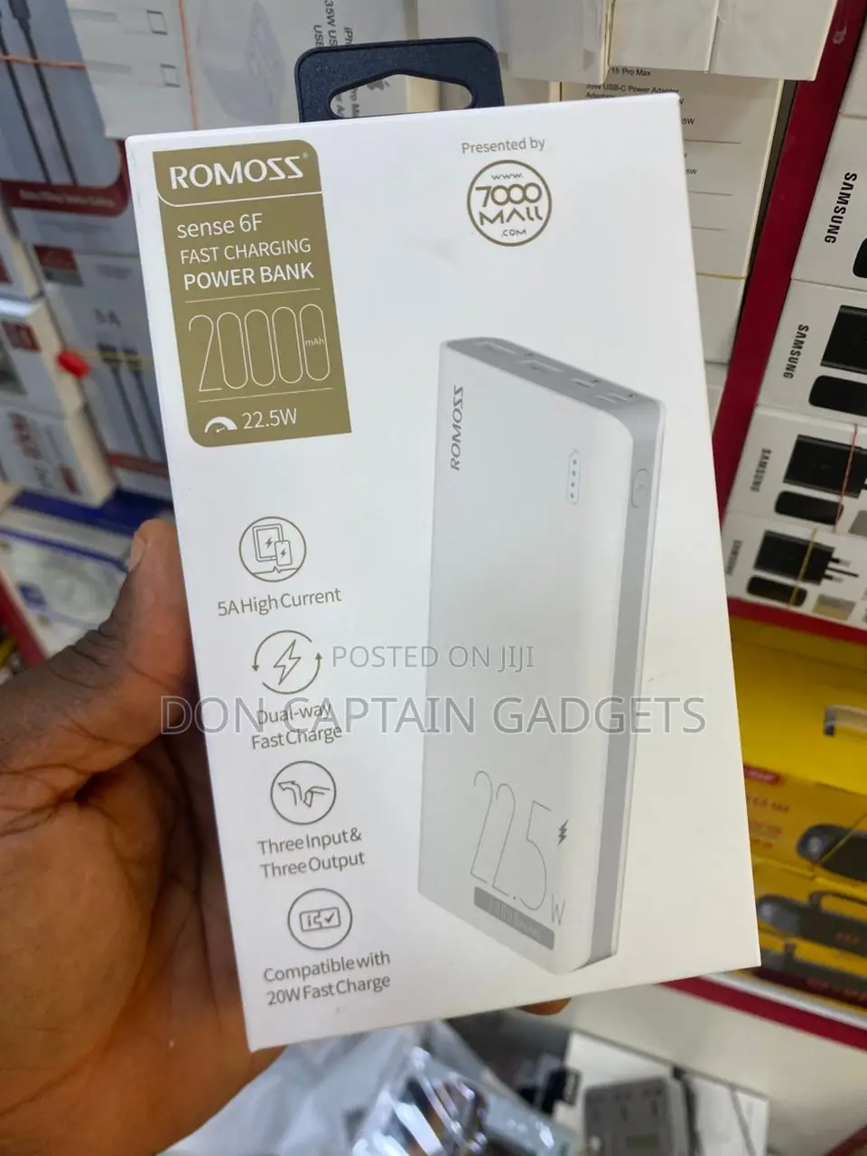 Romoss Sense 6f Power Bank 20000mah 22.5w