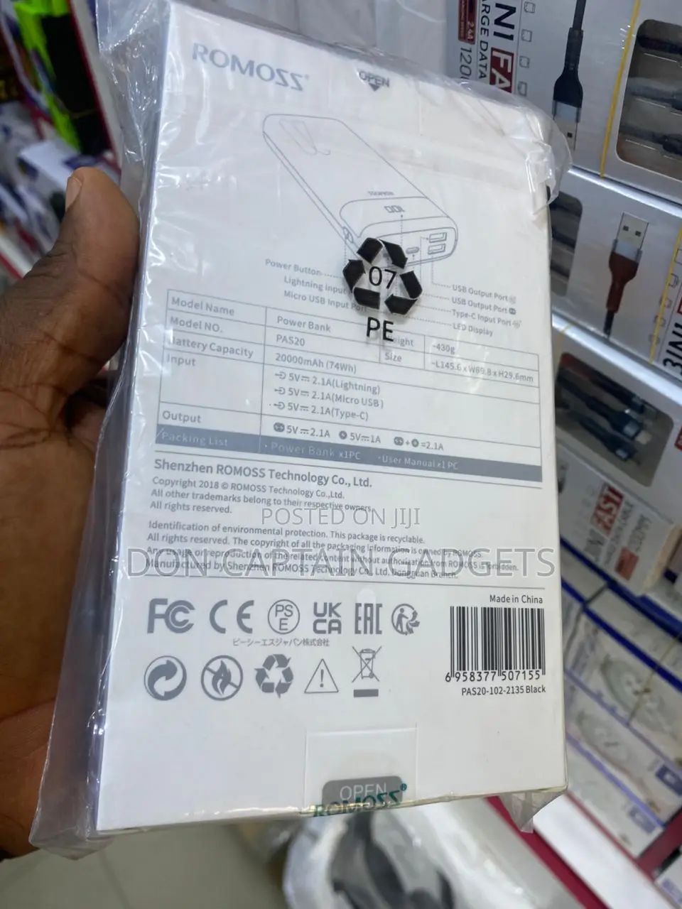 Romoss Ares 20 Power Bank 20000mah
