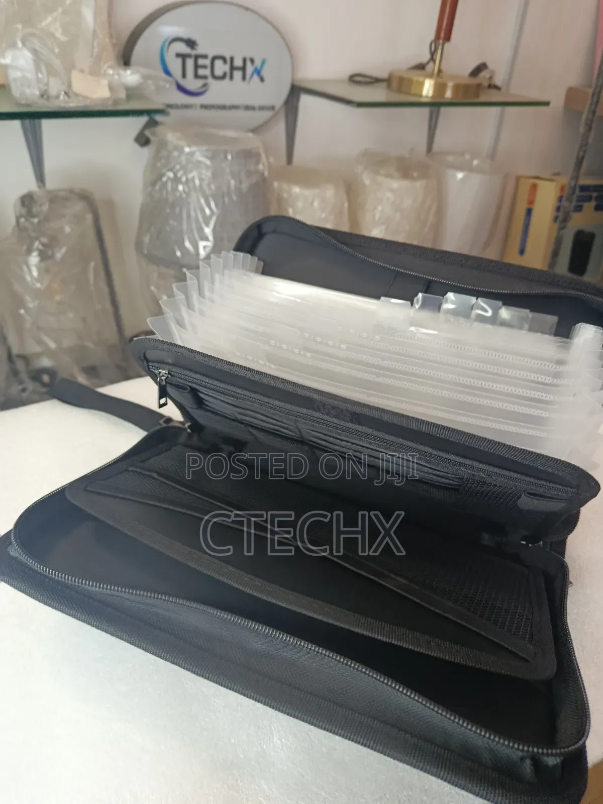 Fireproof Document Organizer, 13 Pocket Holder With Labels