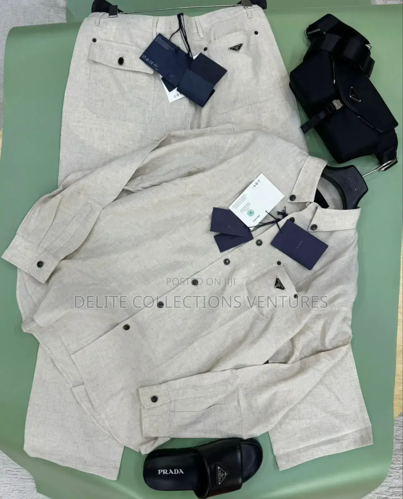 Original Prada Pure Linen Set Available I  32 —— 38