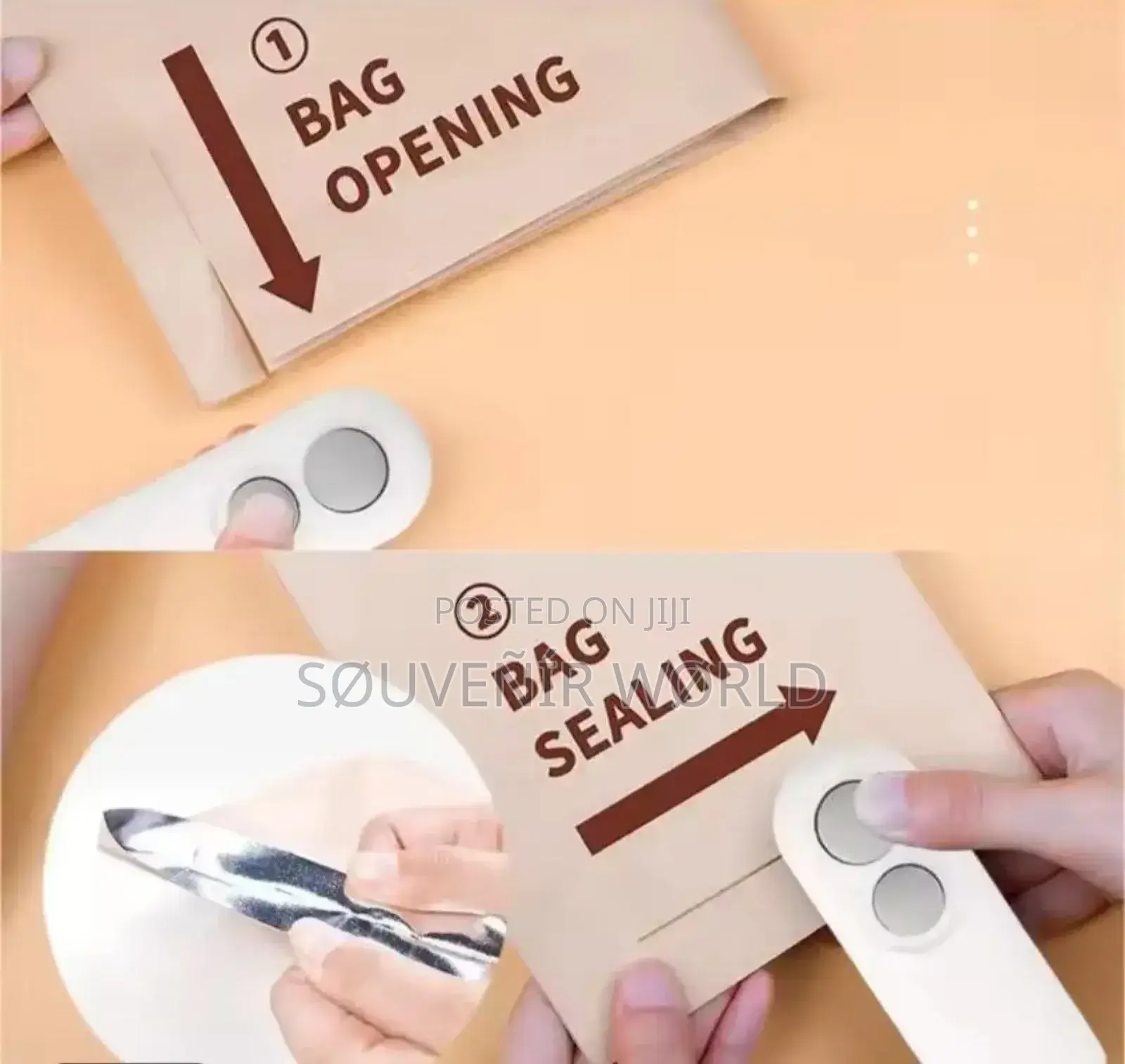 2in1 Rechargeable Sealing Machine