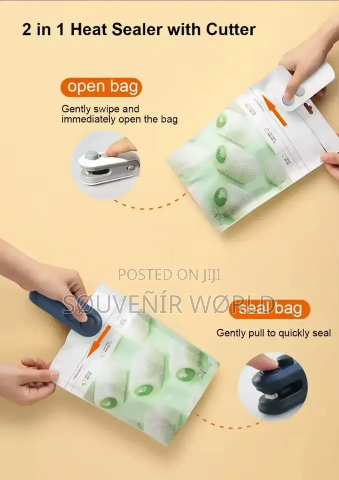 2in1 Rechargeable Sealing Machine