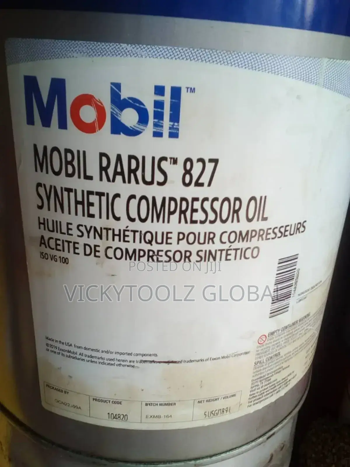 Mobil Rarus 827 Synthetic Compressor Oil