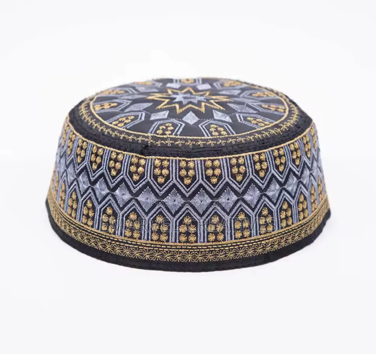 Embroidery Islamic Men Hat Newest Hair Cover Yarmulke