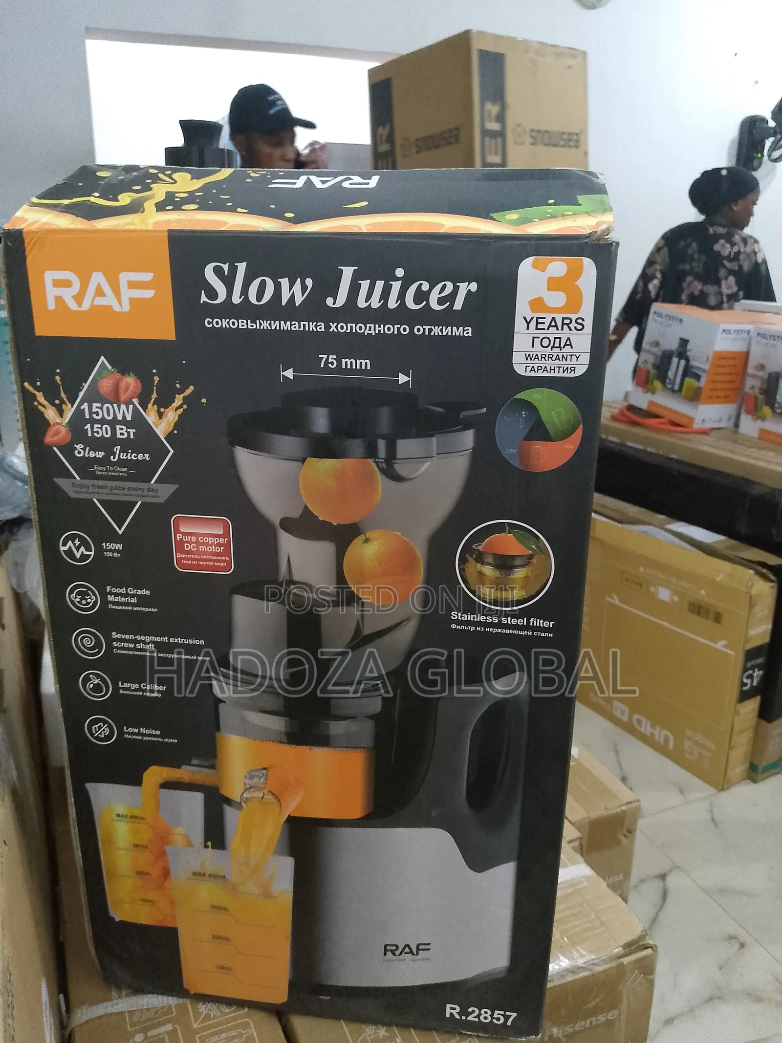 Raf Slow Juicer 150w - Model R-2857