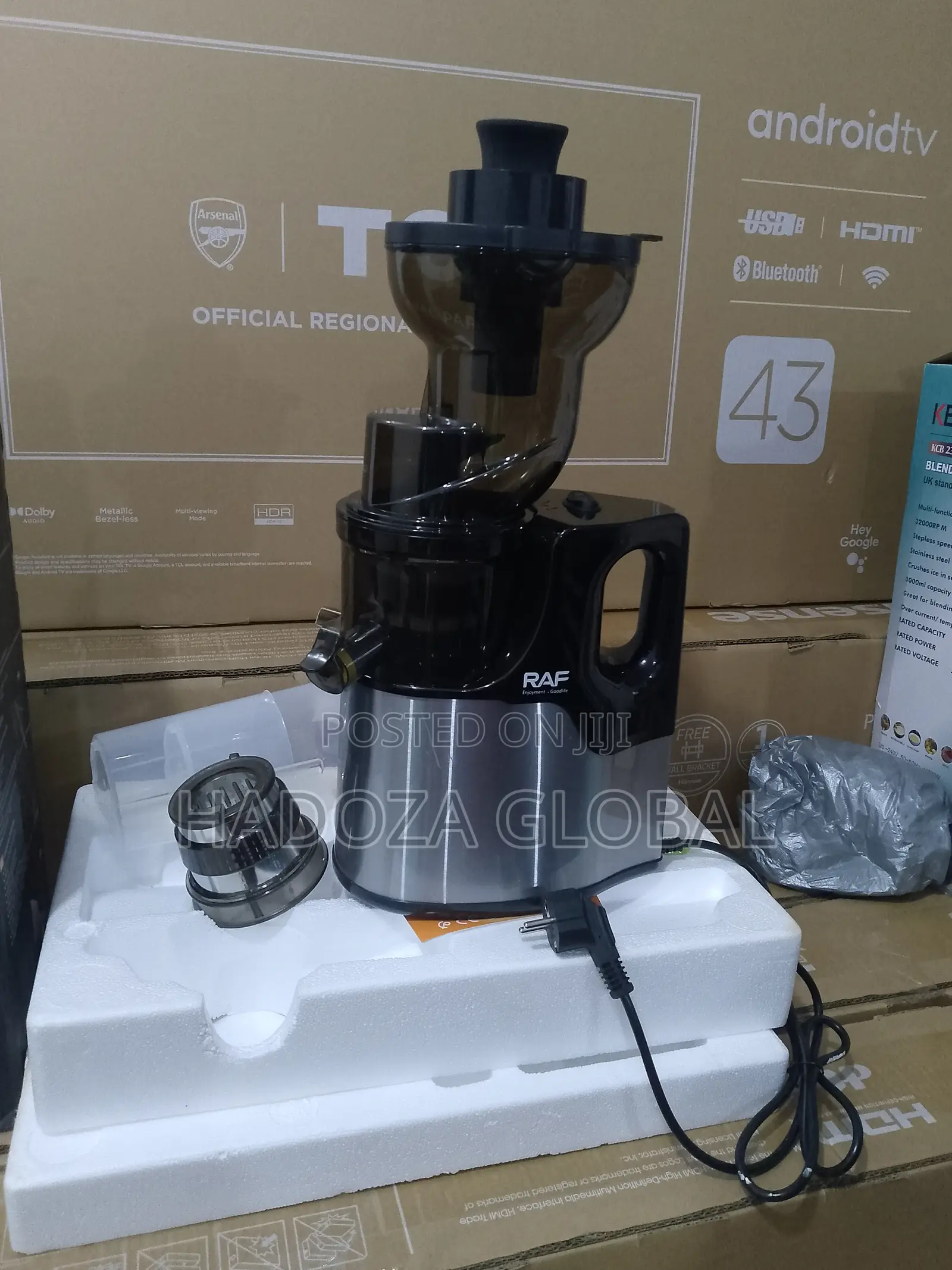 Raf R-2857 Cold Press Juicer - 150w Power