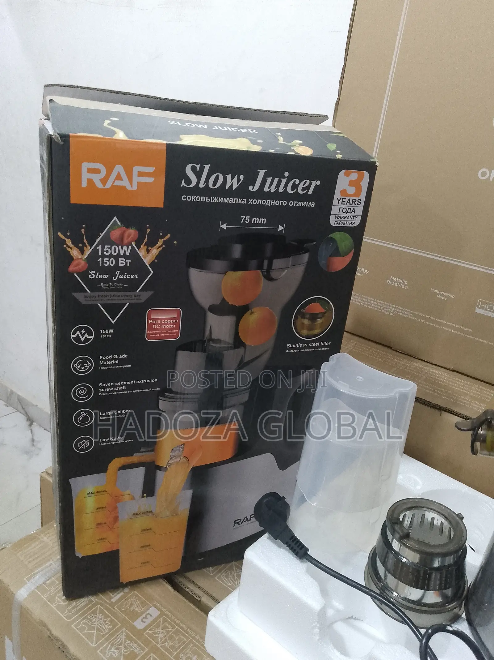 Cold Press Raf Slow Juicer - R-2857, 150 W