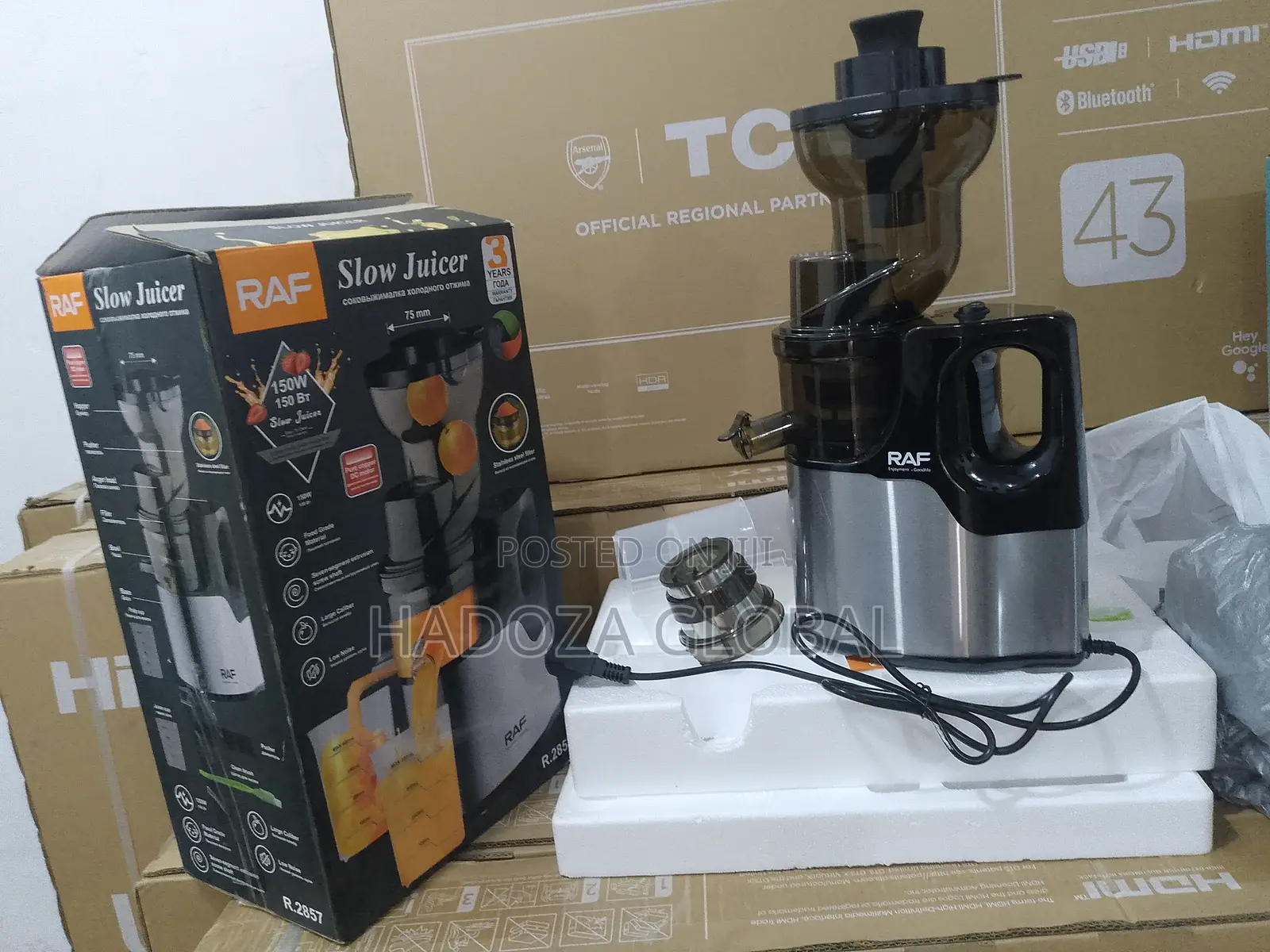 Raf Slow Juicer Machine For Fruits And Vegetables - 150 W