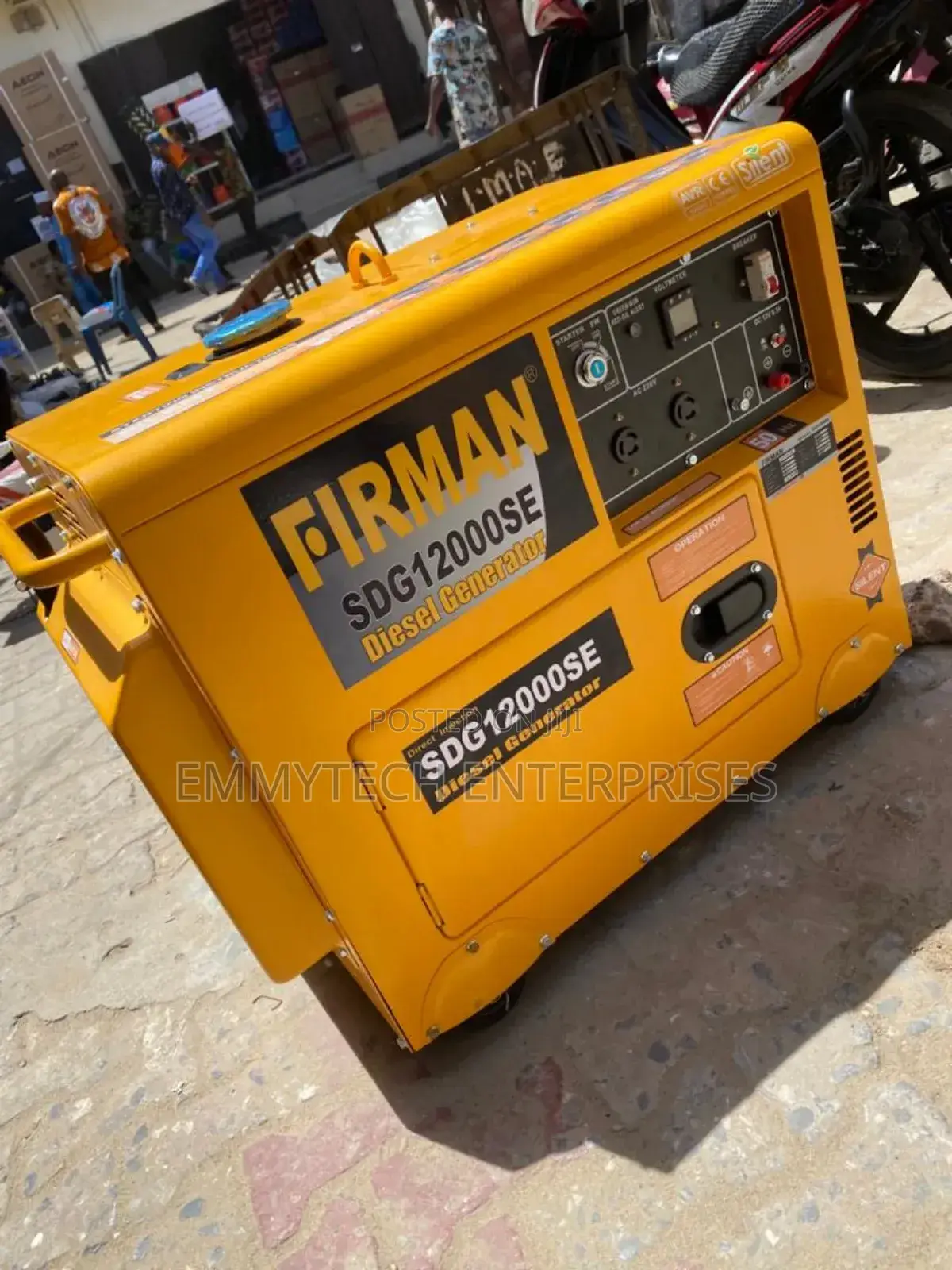 《》(10.5kva]Firman Diesel Soundproof Gen 100%Copper Coil