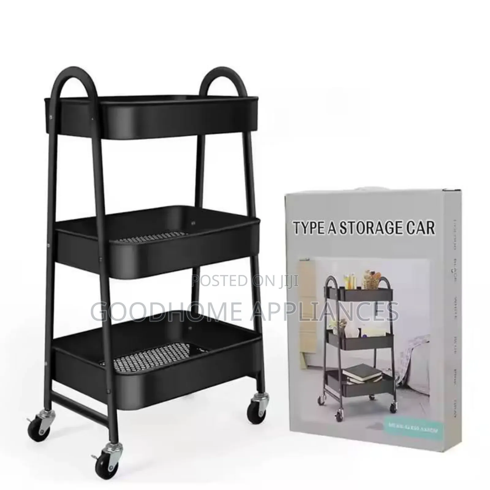 3 Layer Metal Multipurpose Trolley
