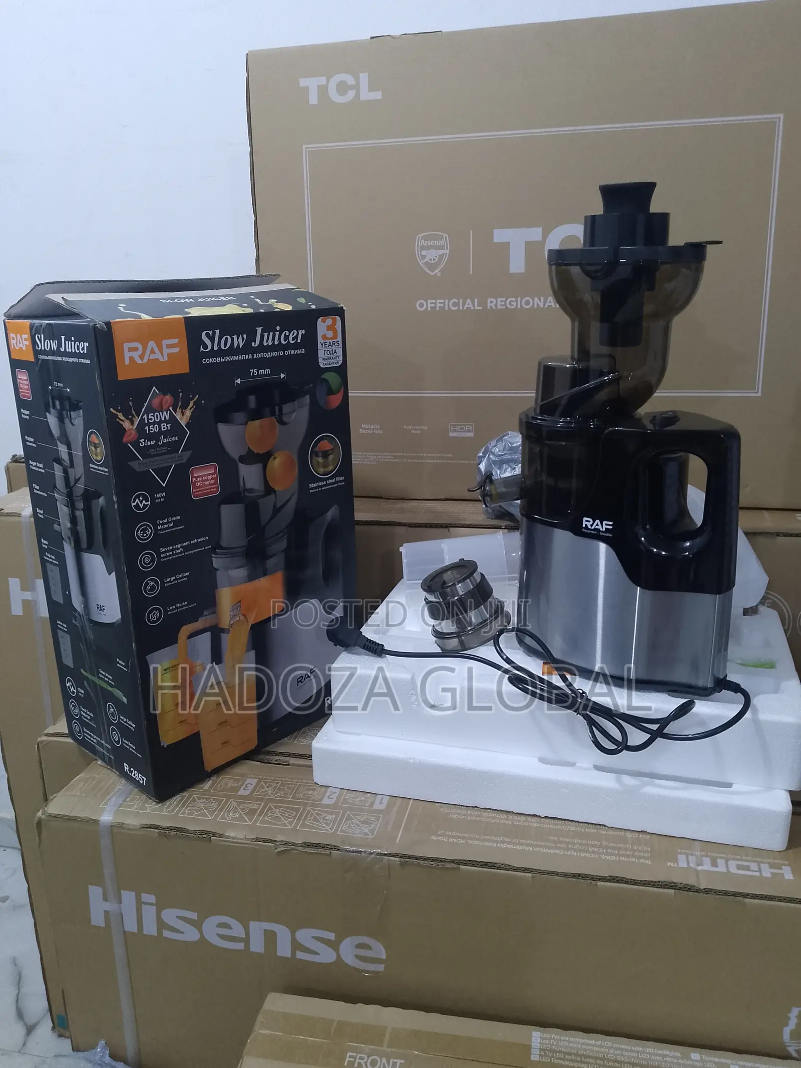 Raf Home Juice Extractor For Fruits & Vegetables - 150 W