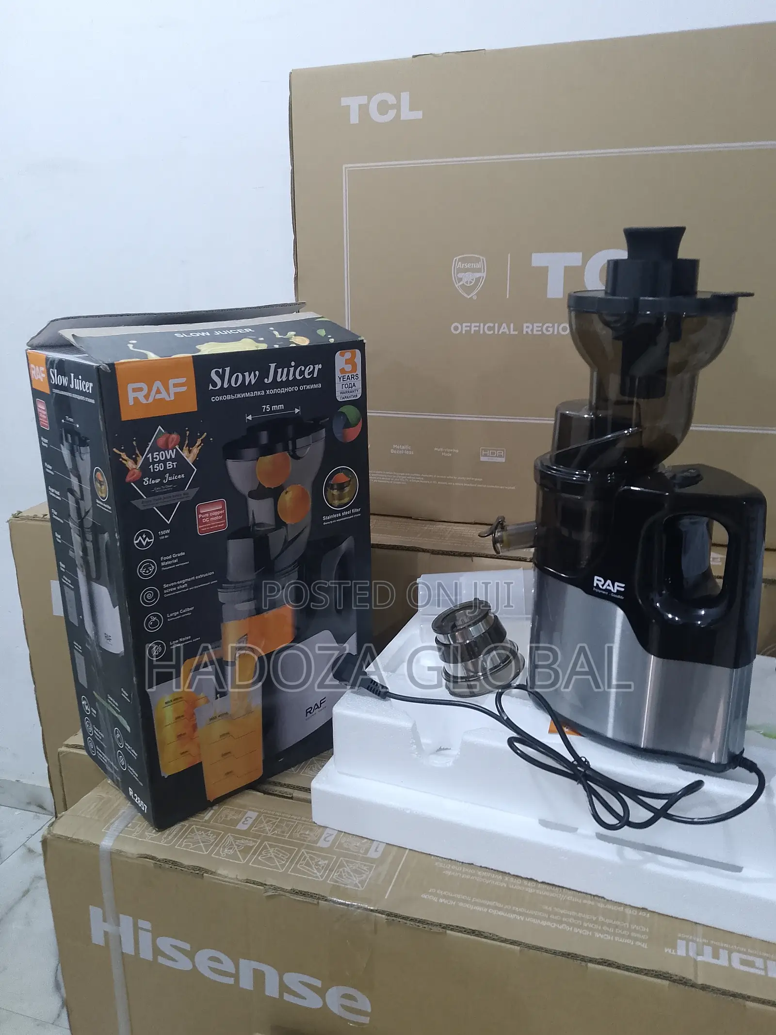 New Raf Slow Juicer Machine - Fruits & Veggies - 150w