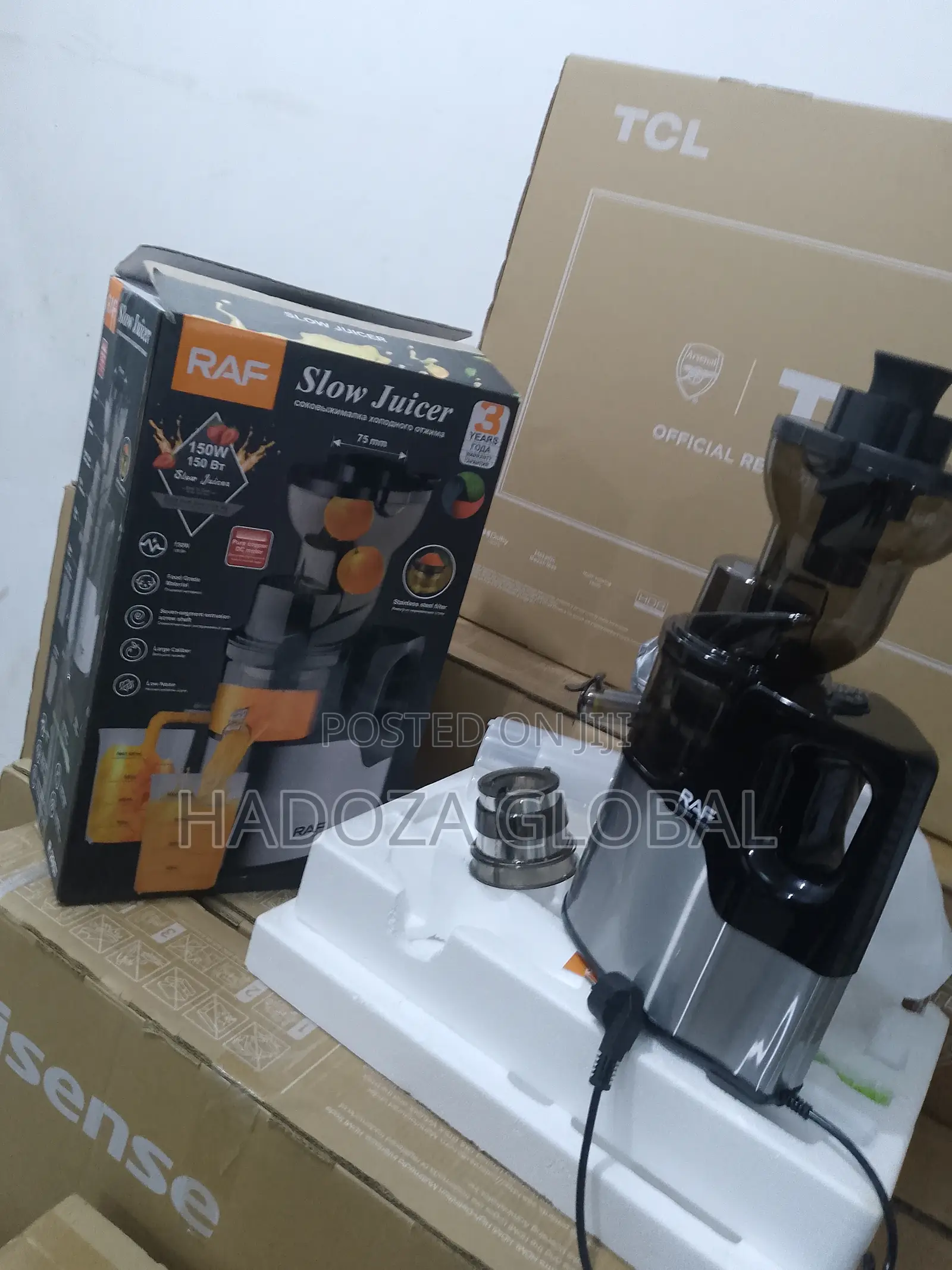 Raf Juicer -150w- Slow Juicer For Fruits & Vegetables