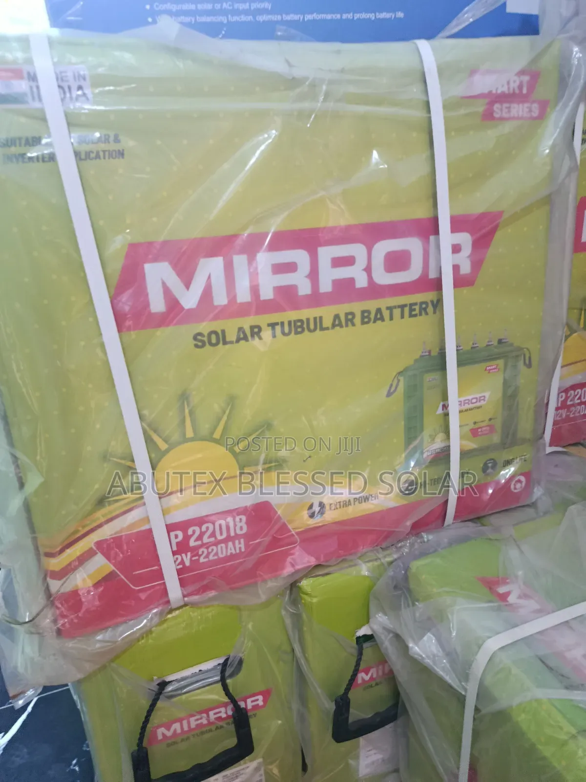 220ah 12v Mirror Indian Tubular Battery