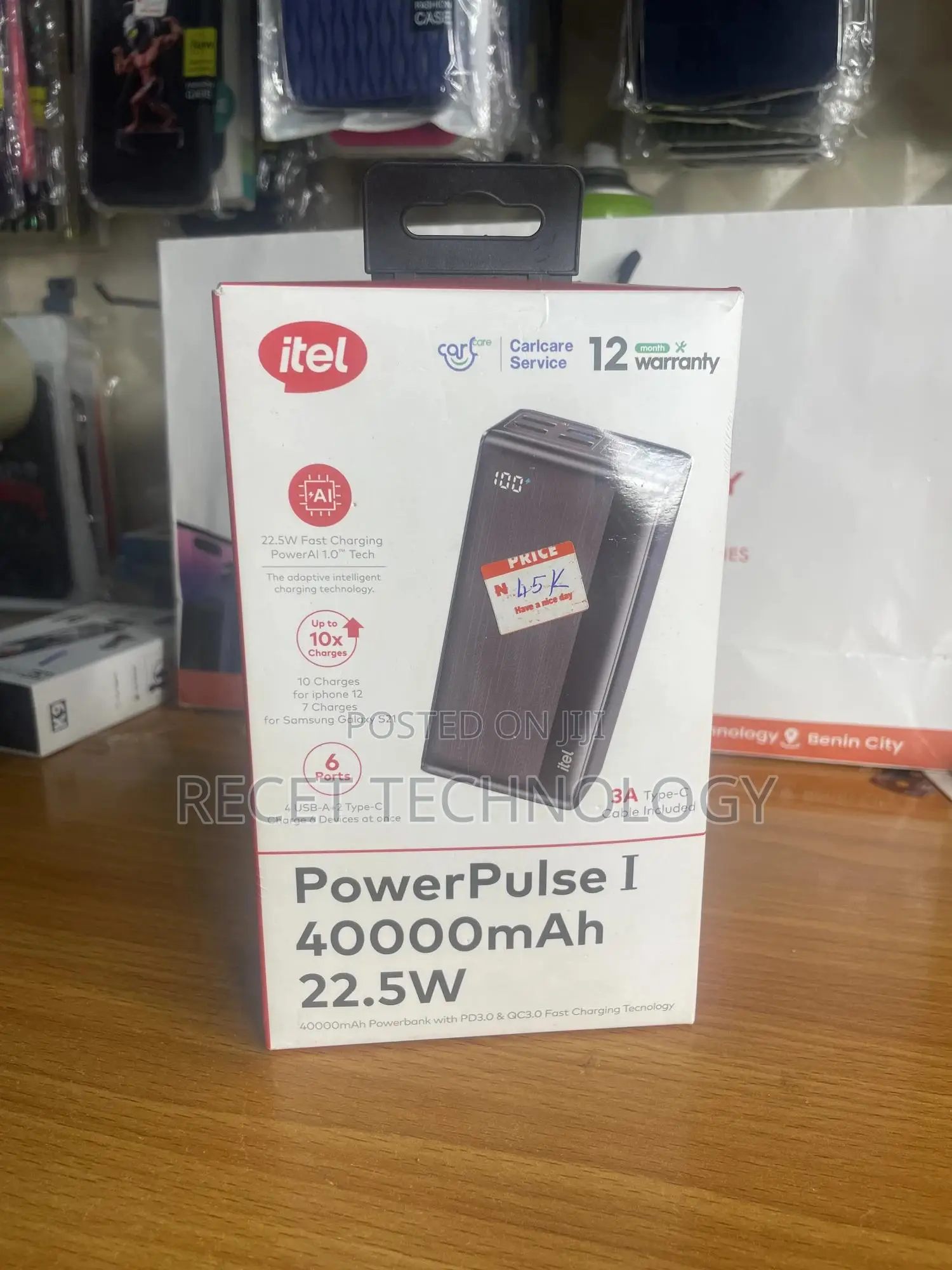 Itel 40000mah Power Bank
