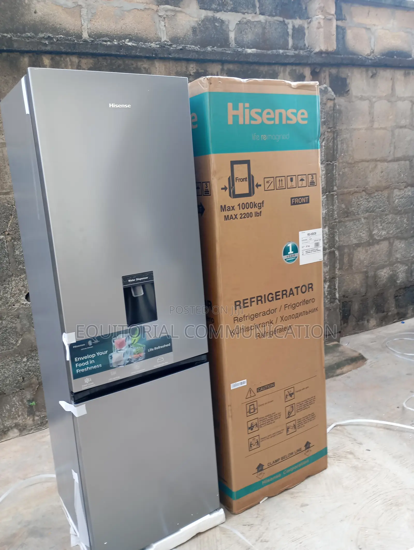 Hisense 264l Freezer Refrigerator With Water Dispenser