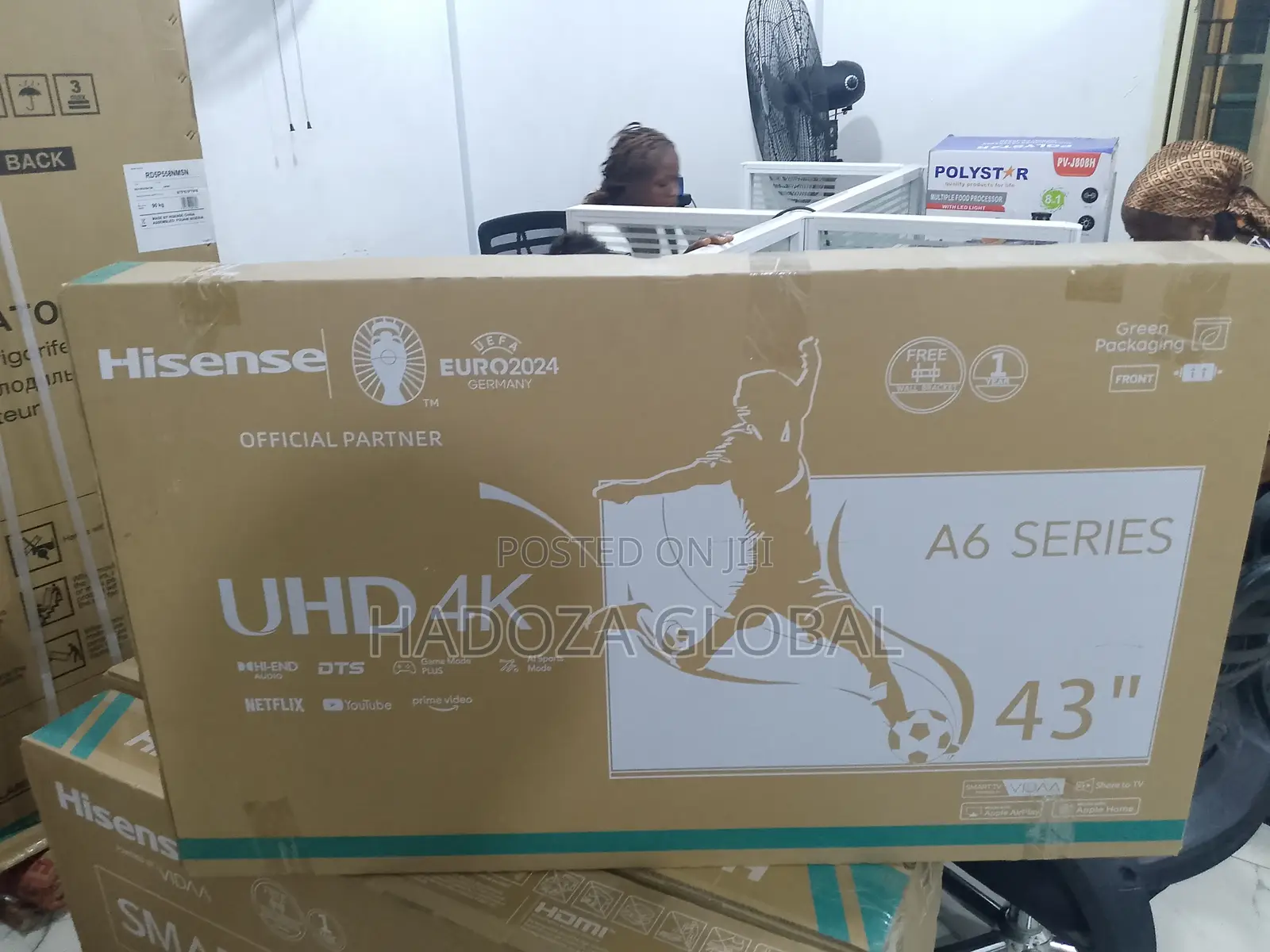 43" Smart Android Telelvision - Hisense 4k Uhd