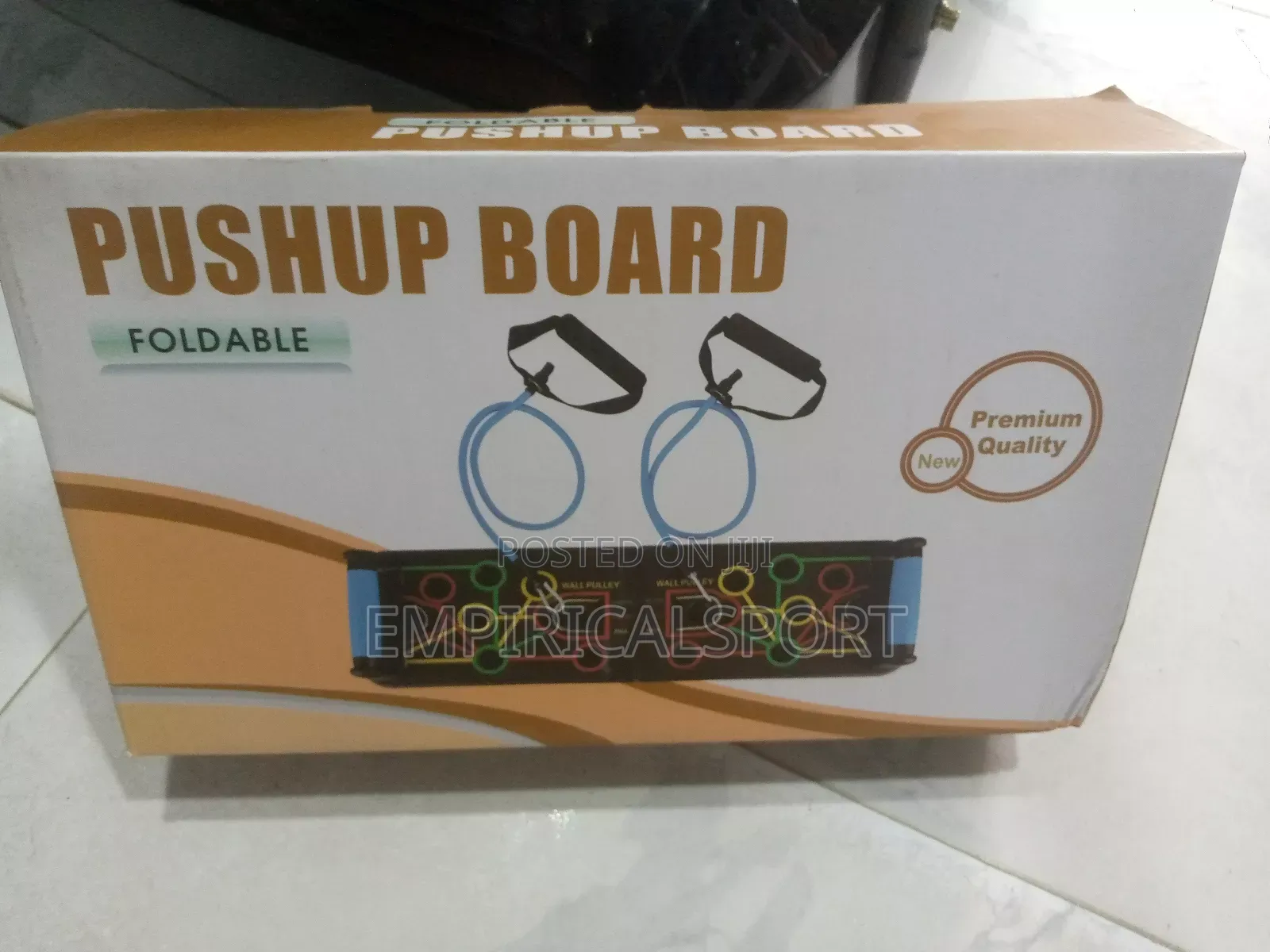 Push-Up Board With Resistance Rope #