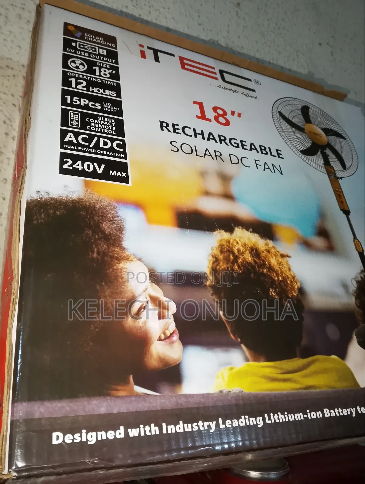 Itec Rechargeable Fan