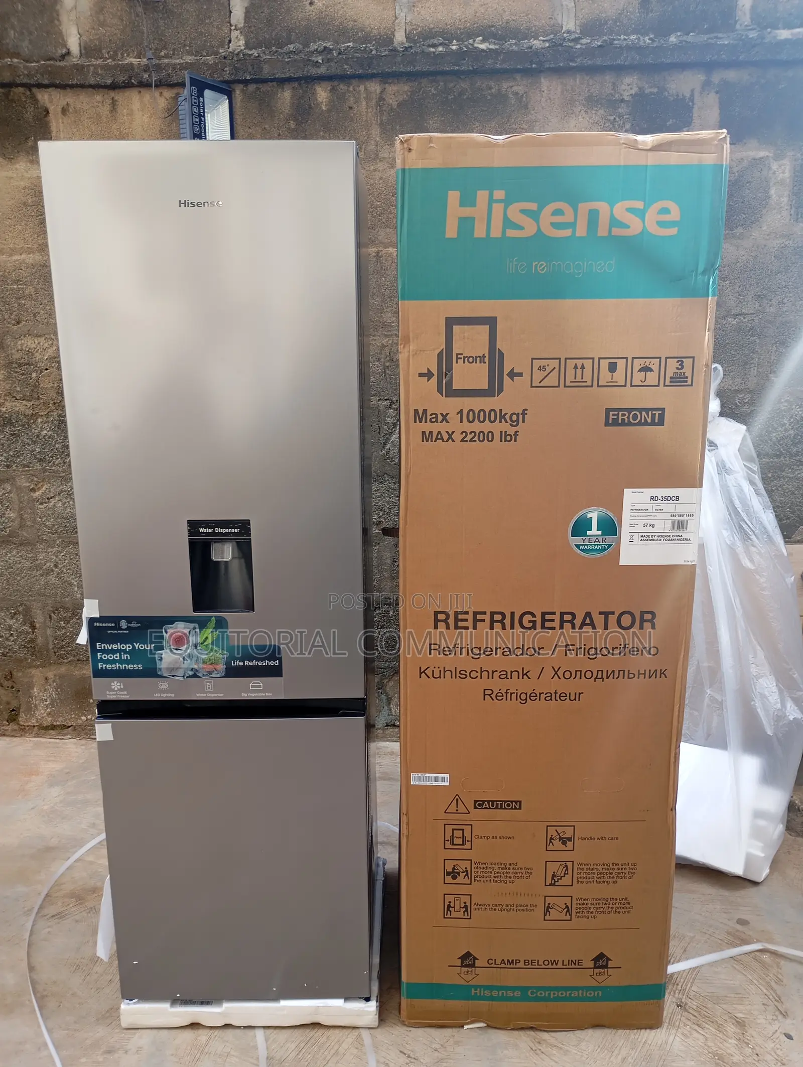Hisense 35dcb-Rd 264l Refrigerator With Reversible Doors