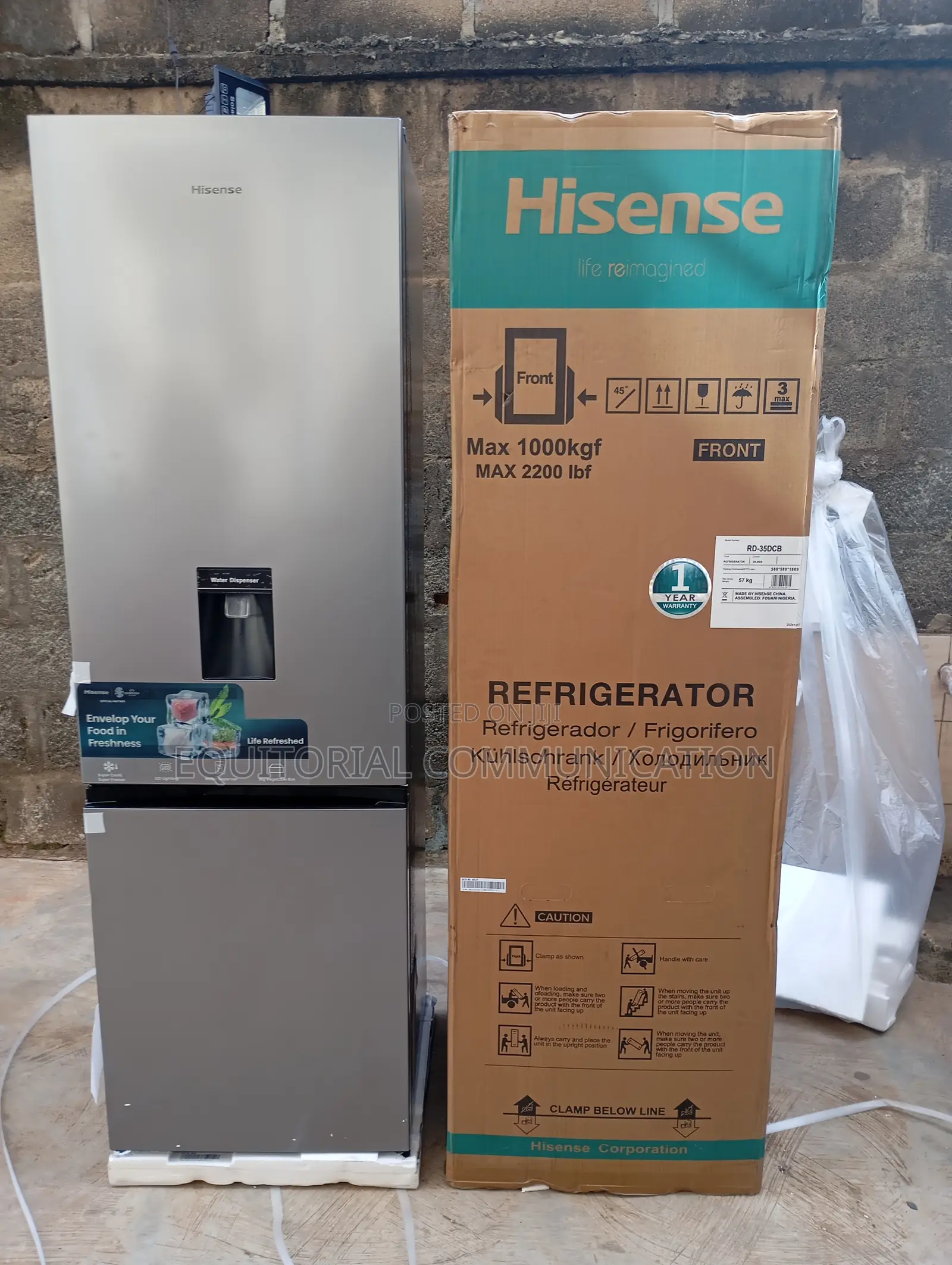 Hisense 264l Bottom Freezer Refrigerator With Led Lighting