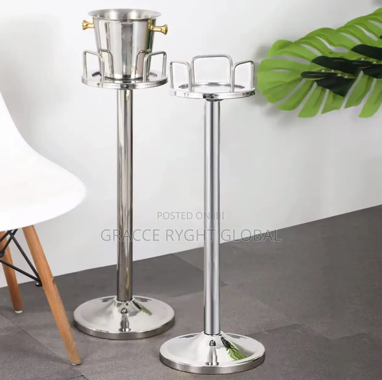 Stainless Steel Champagne Ice Bucket With Bucket Barricade