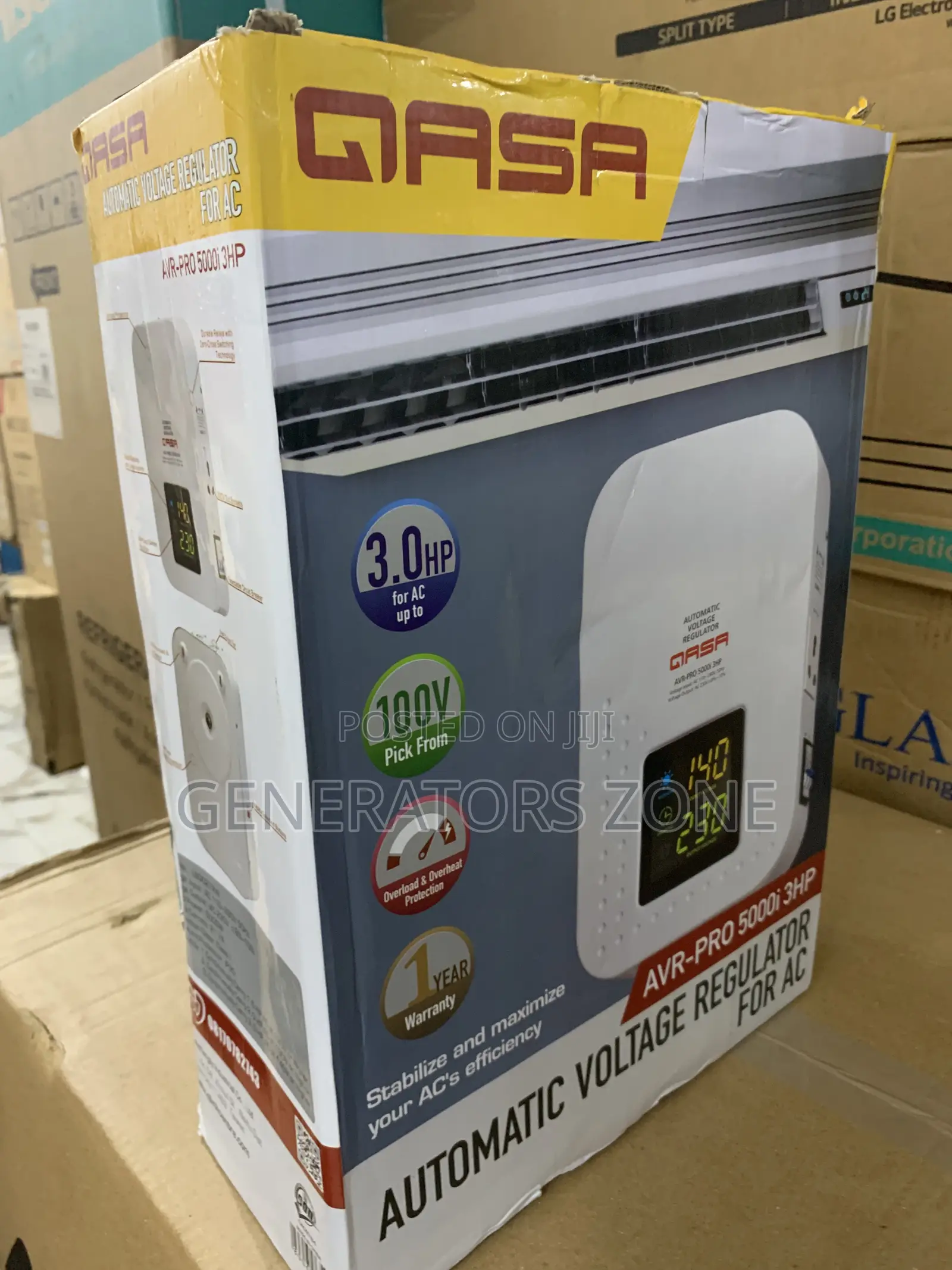 Wall Mounted Power Hero-Qasa 5000w Stabilizer