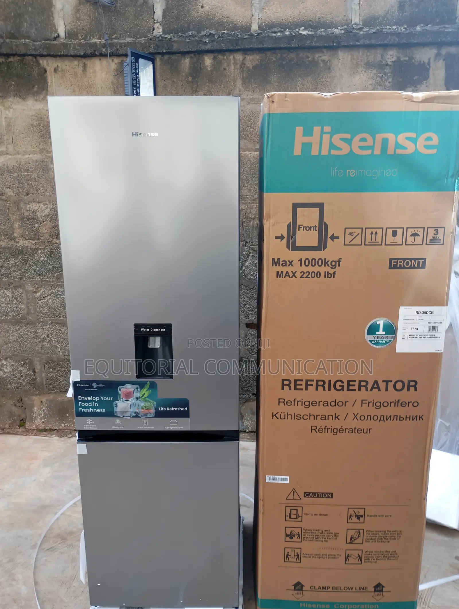 Hisense 264l Stylish Fridge With Bottom Freezer Compartment