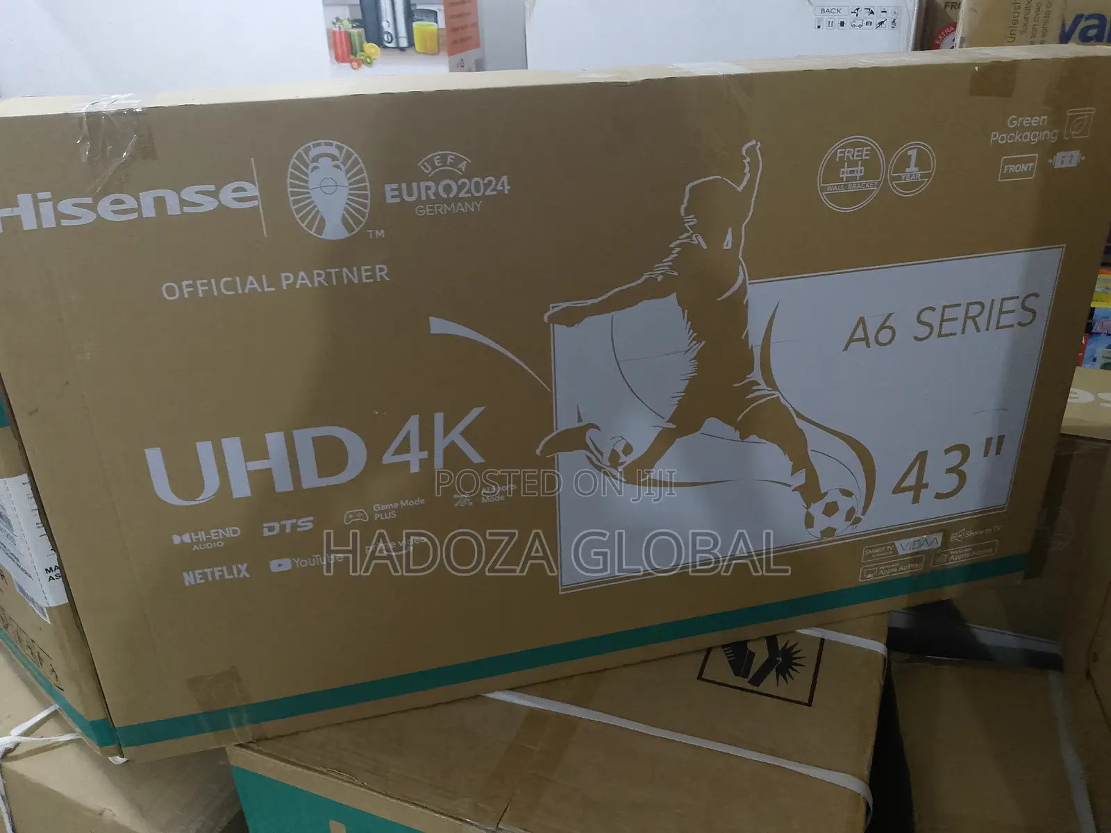 Crystal Display Hisense Android Smart Tv - A6series - 43"