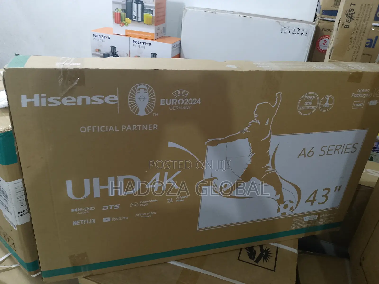 Luxurious Uhd Hisense Tv - Smart Android - 43" A6 Series
