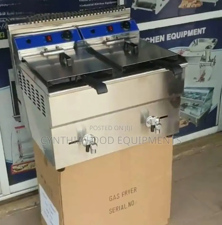 Industrial 18l X18l Gas Deep Fryer With Tap