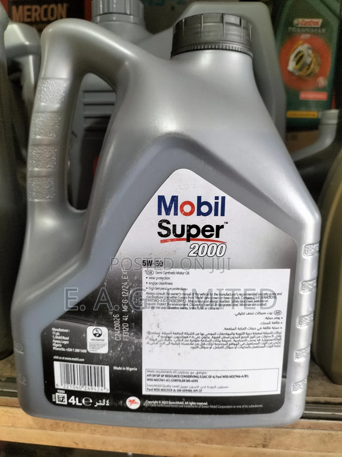 Mobil Super 2000 5w-30, A Semi-synthetic Motor Oil, 4-liter