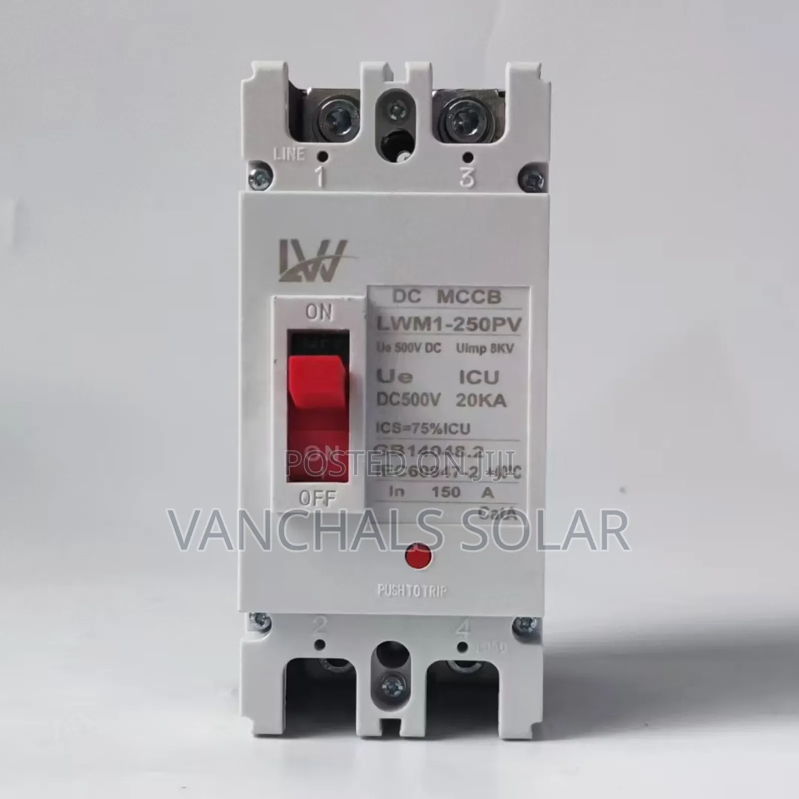 Dc McCb Moulded Case Circuit Breaker 125a 2p