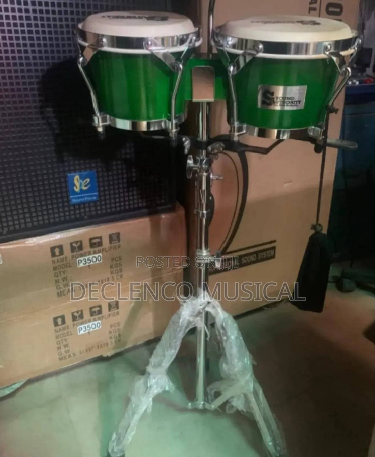 Small Portable Conga and Stand Complete Set