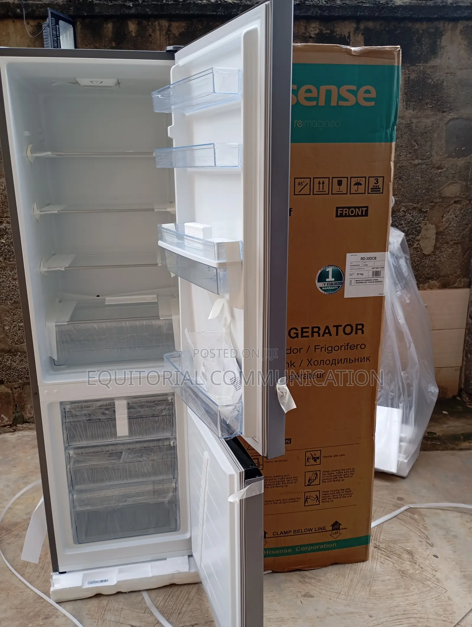 Spacious Hisense Bottom Freezer Refrigerator – 264l