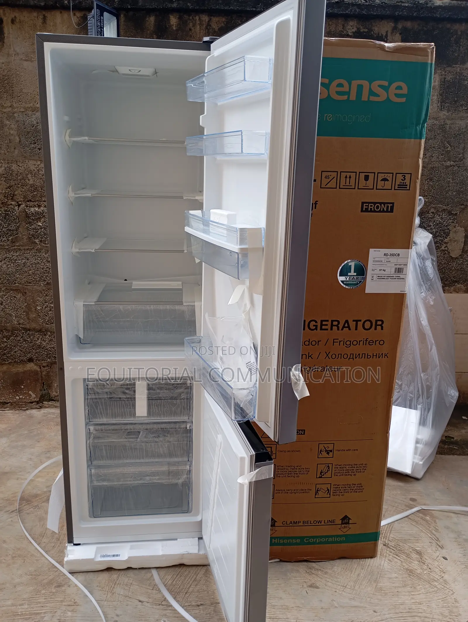 Spacious Hisense Bottom Freezer Refrigerator – 264l