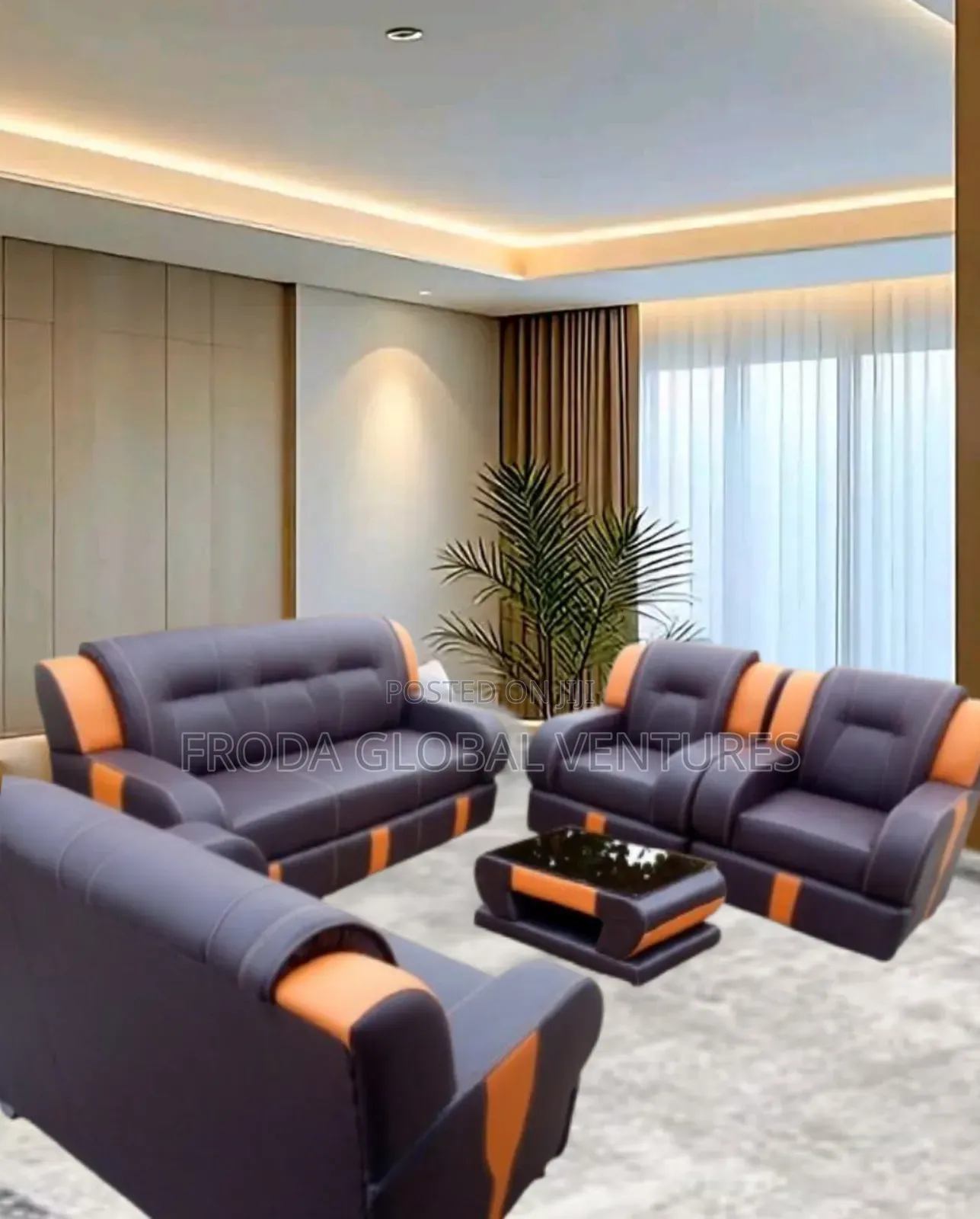 Quality Couch of 7 Seaters Sofa Chairs and Table. Pbrll10
