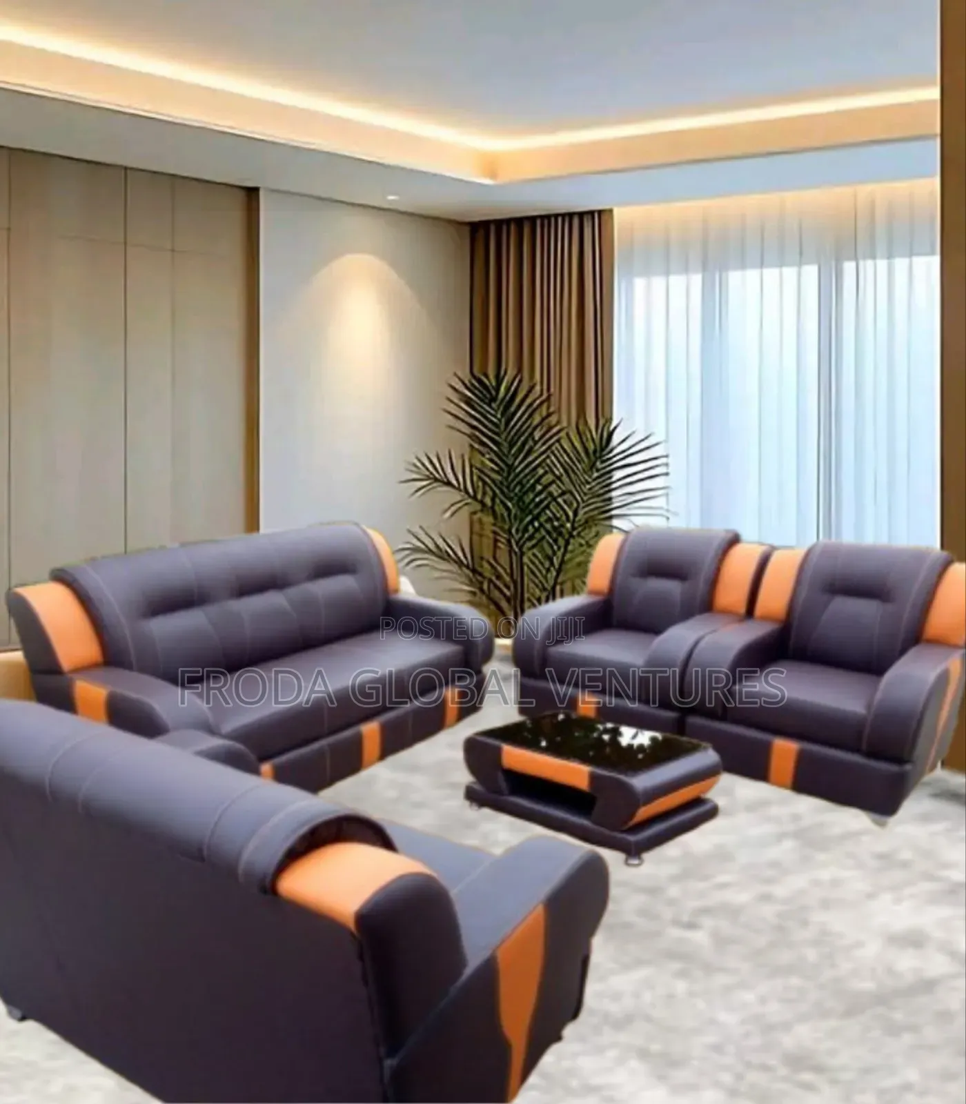 Quality Couch of 7 Seaters Sofa Chairs and Table. Pbll13