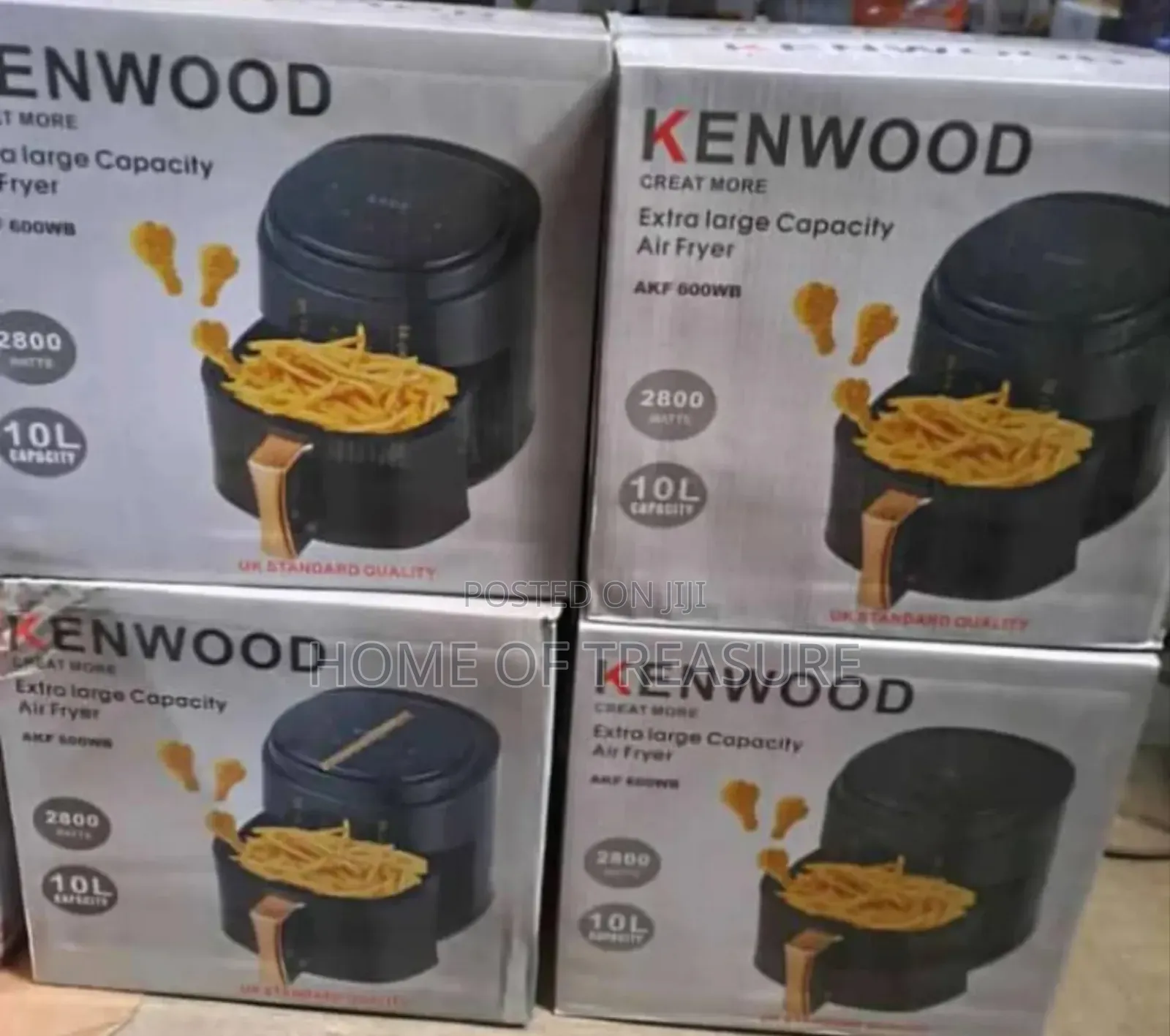 10l Extra Large Capacity Kenwood Electric Air Fryer 2800w